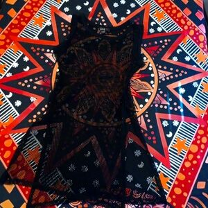 NEW Fishnet Cover Up W/Slits Down The Sides